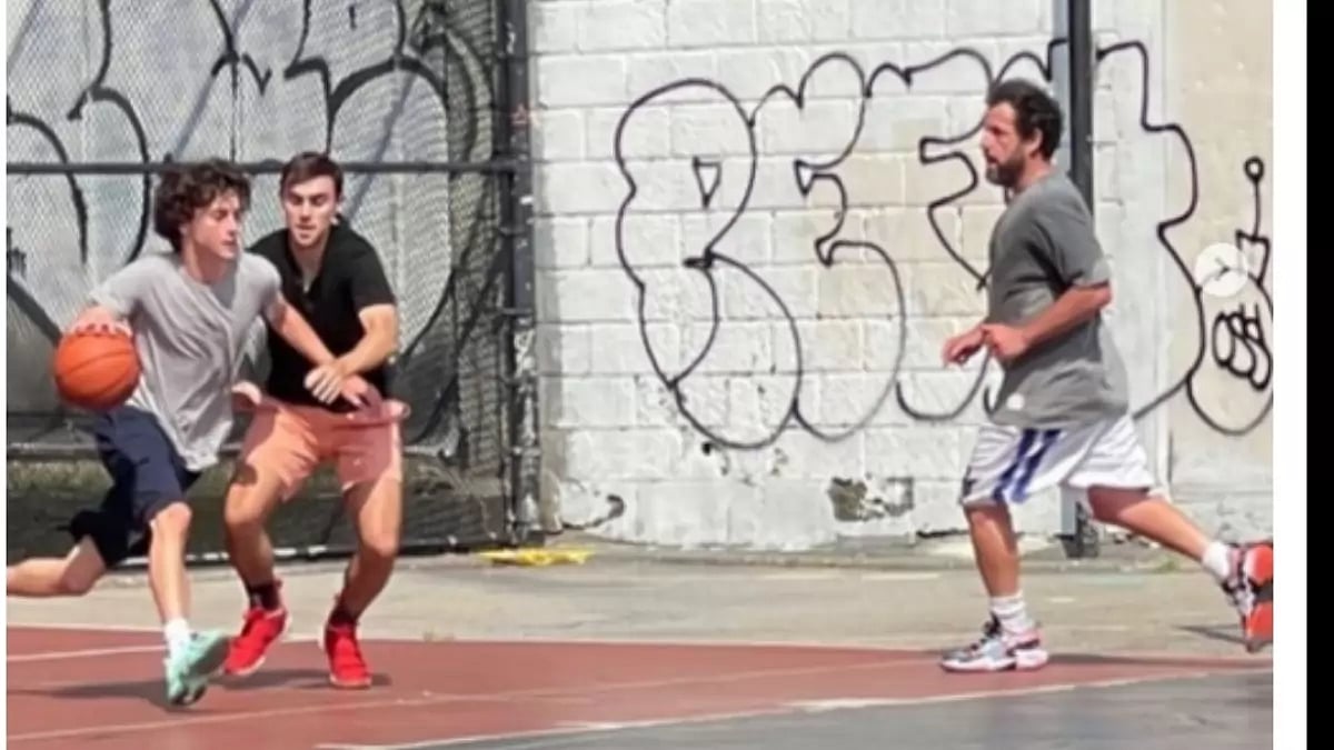 Timothee Chalamet, Adam Sandler Play Basketball Together, Confuse Fans