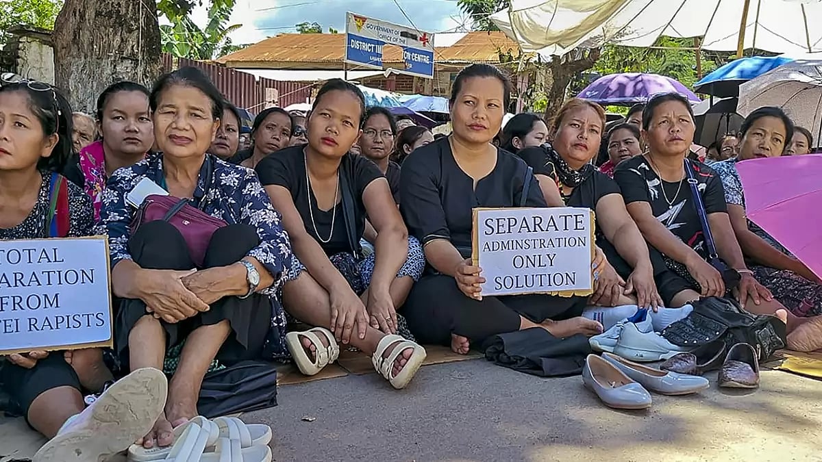 File Photo : Kuki-Zo Community Organises Rallies Seeking Solution In Violence-Hit Manipur | representational image |