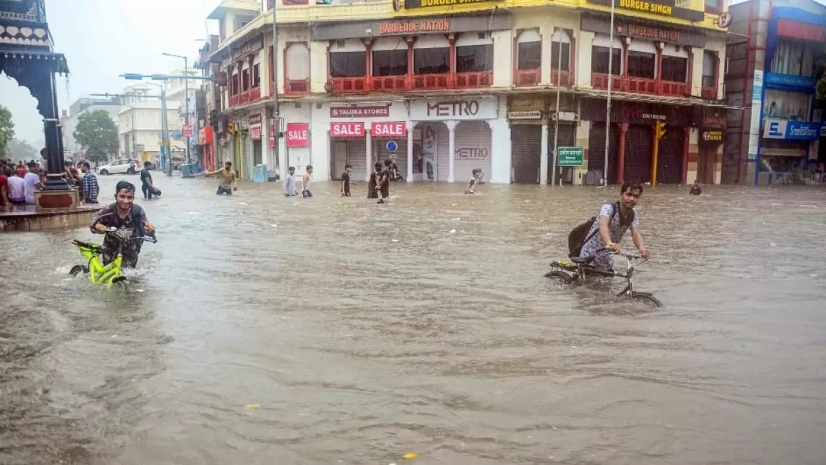 Heavy Rains Batter Parts Of Rajasthan, Cause Waterlogging, Traffic Snarls In Major Cities