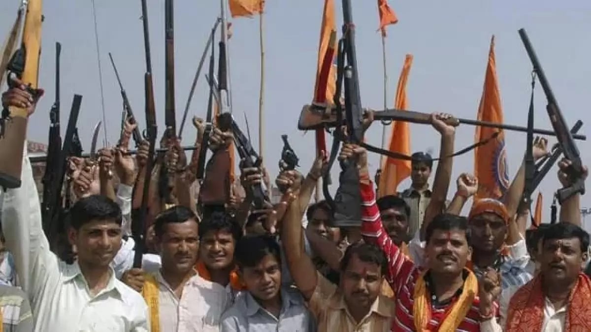The Congress leader also handed over a video of the said arms training to Singh and demanded action 