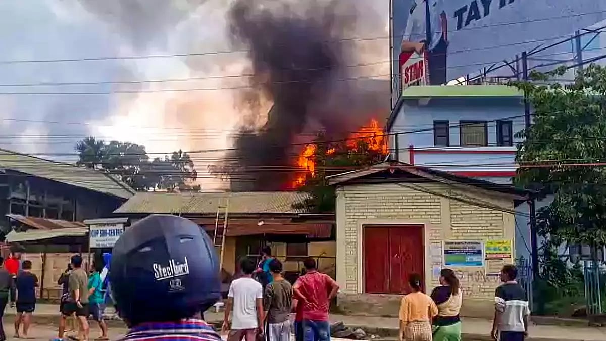 Visual from violence-hit Manipur