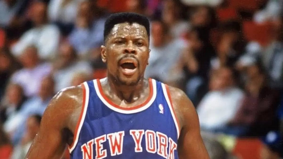 Patrick Ewing During A Basketball Match 