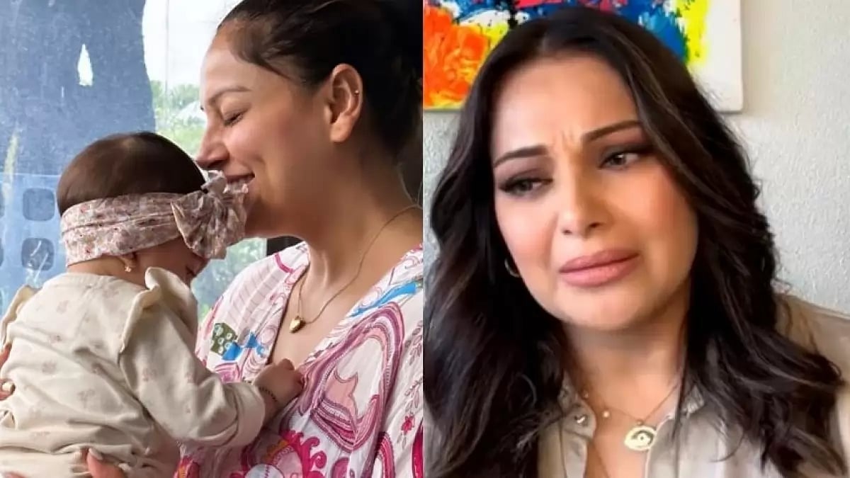 Bipasha Basu with her daughter