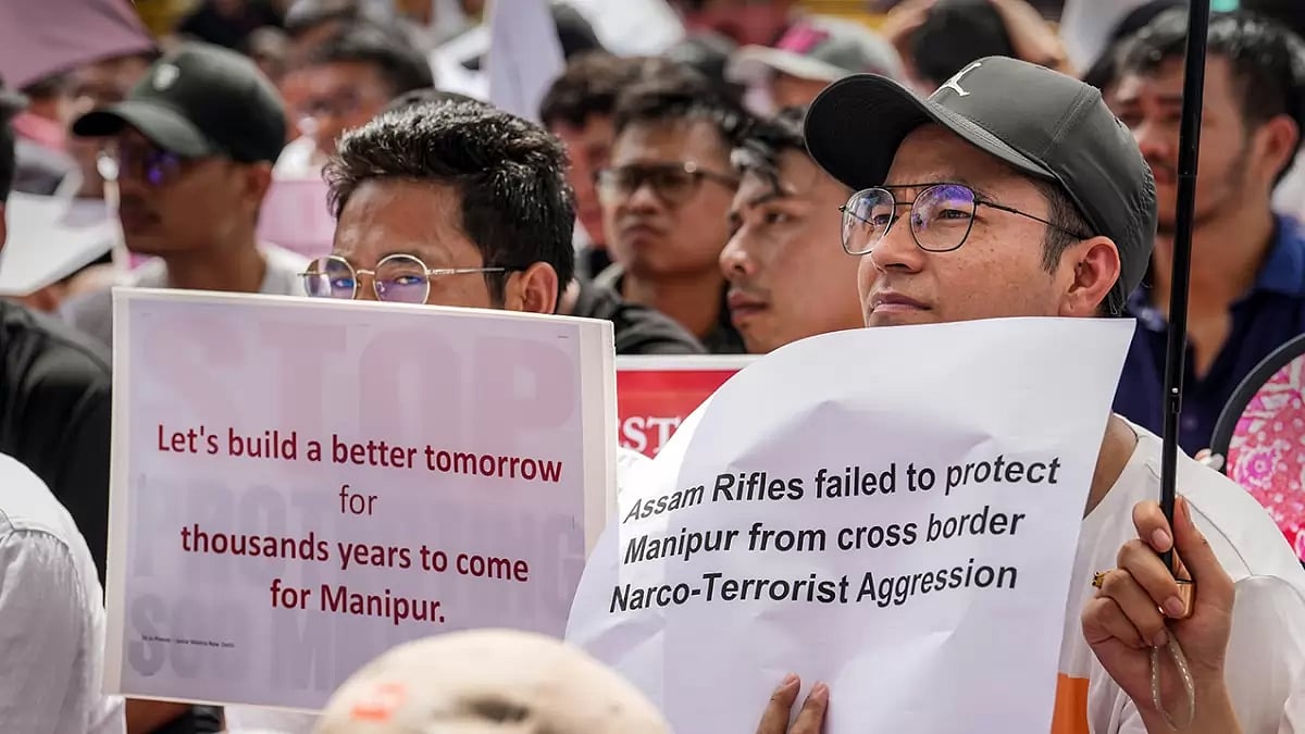 Meitei community protest over Manipur violence