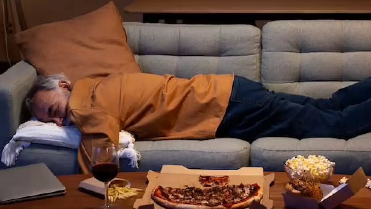 A man having a nap 
