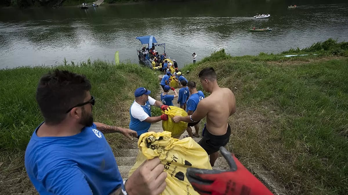 Hungary River Plastic Waste