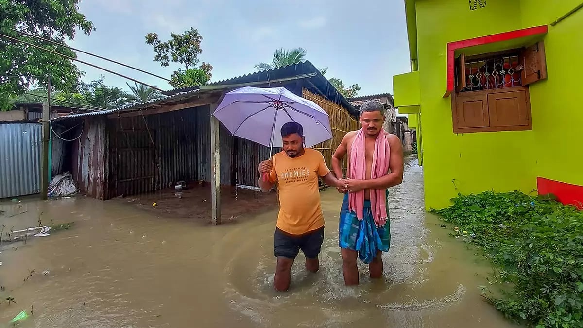 Waterlogging after rain in South Dinajpur