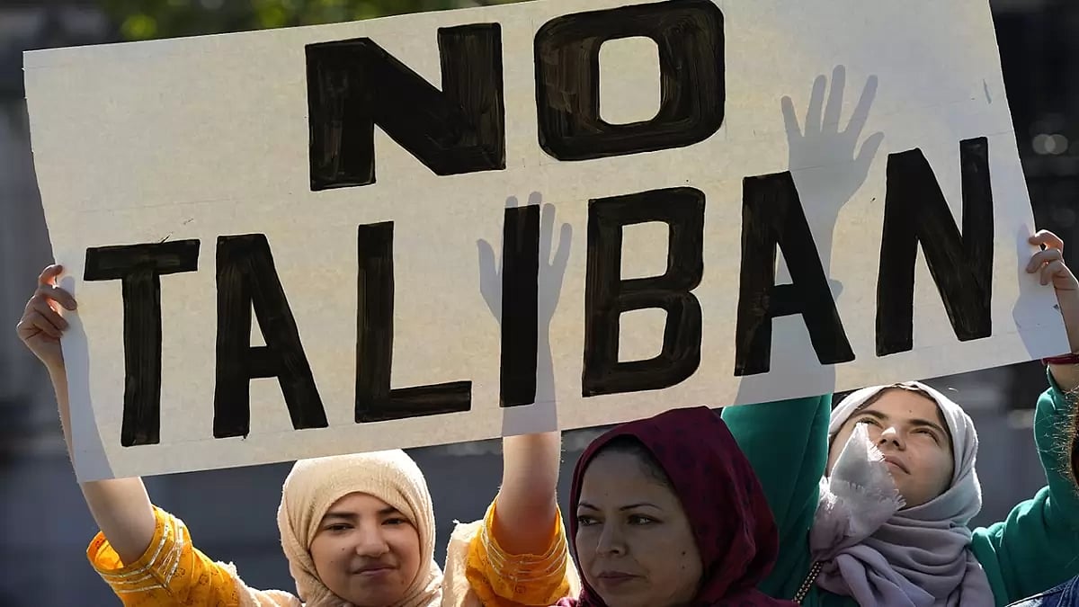Protest against Taliban