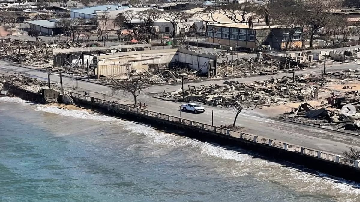 Photo from Maui after fire devastation