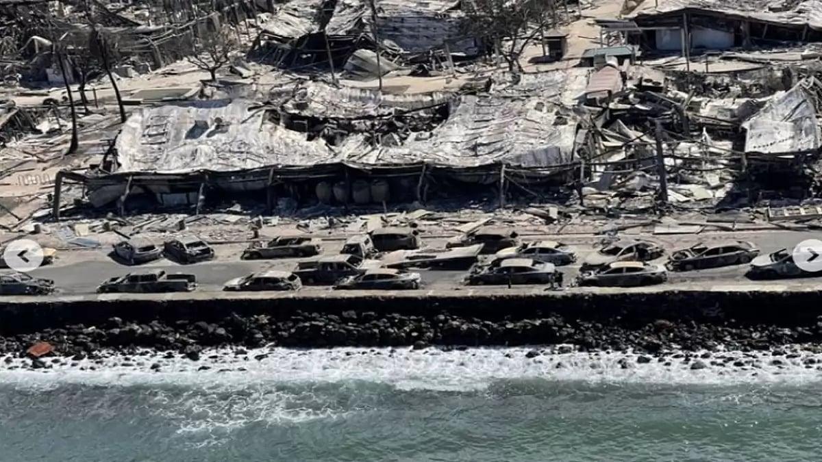 Photo from Maui after fire devastation