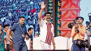 Tribal Triumph: Jharkhand Chief Minister Hemant Soren at the festival