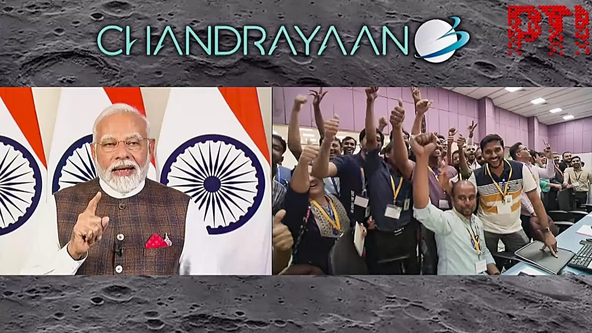  Modi virtually joined from South Africa to witness Chandrayaan-3s landing