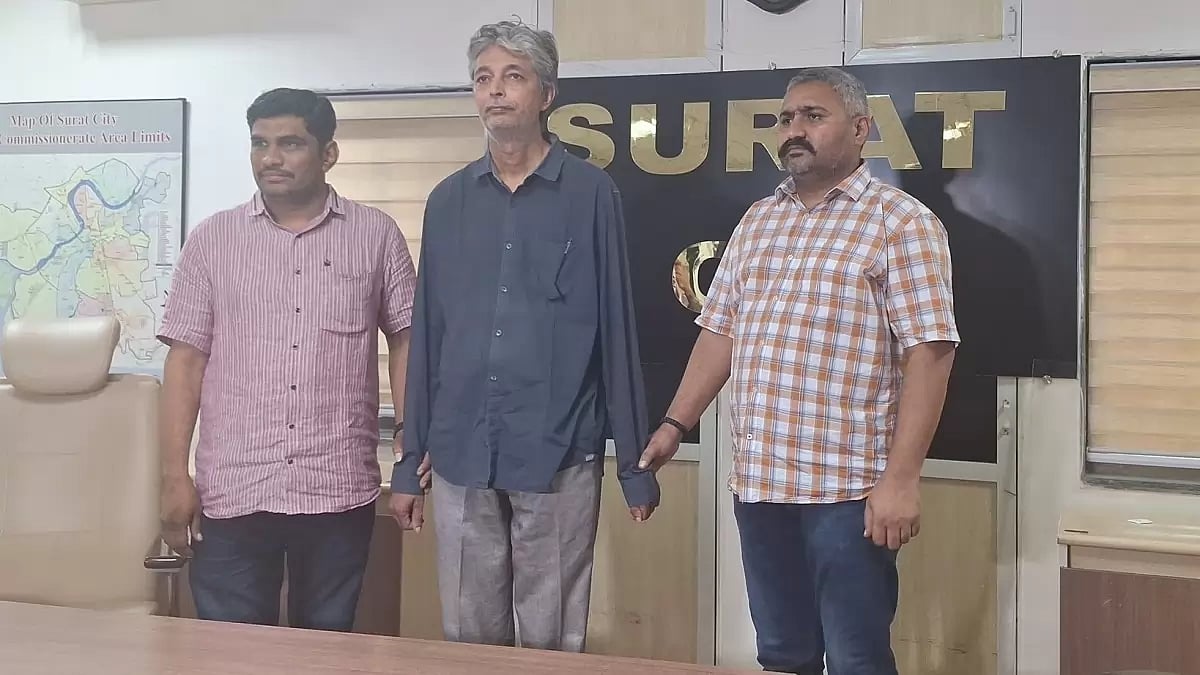 The accused, Mitul Trivedi, who posed as the ISRO scientist who designed Chandrayaan-3