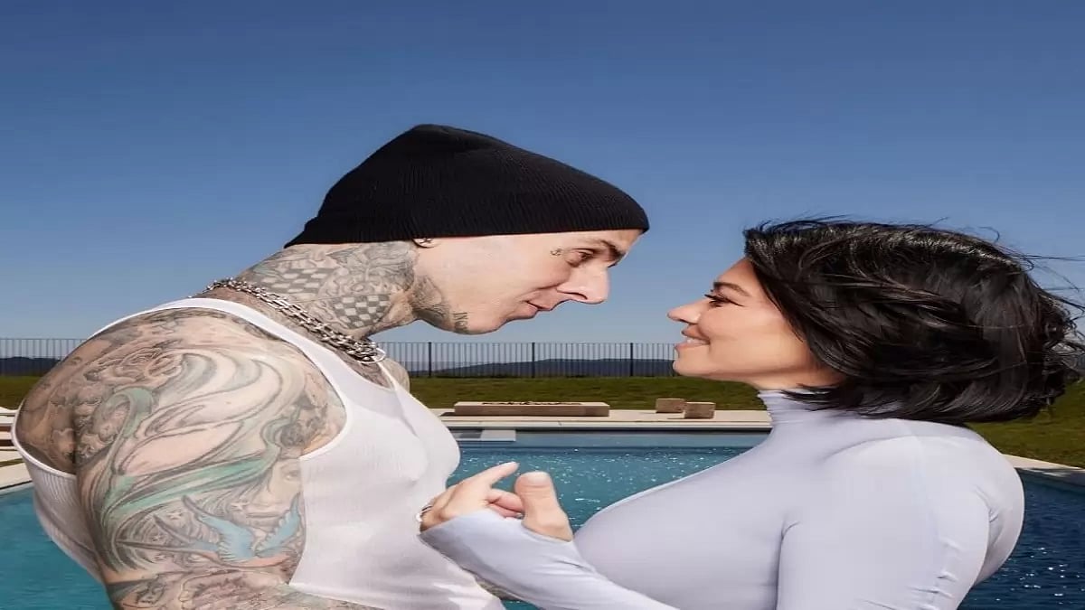 Travis Barker and Kourtney Kardashian 
