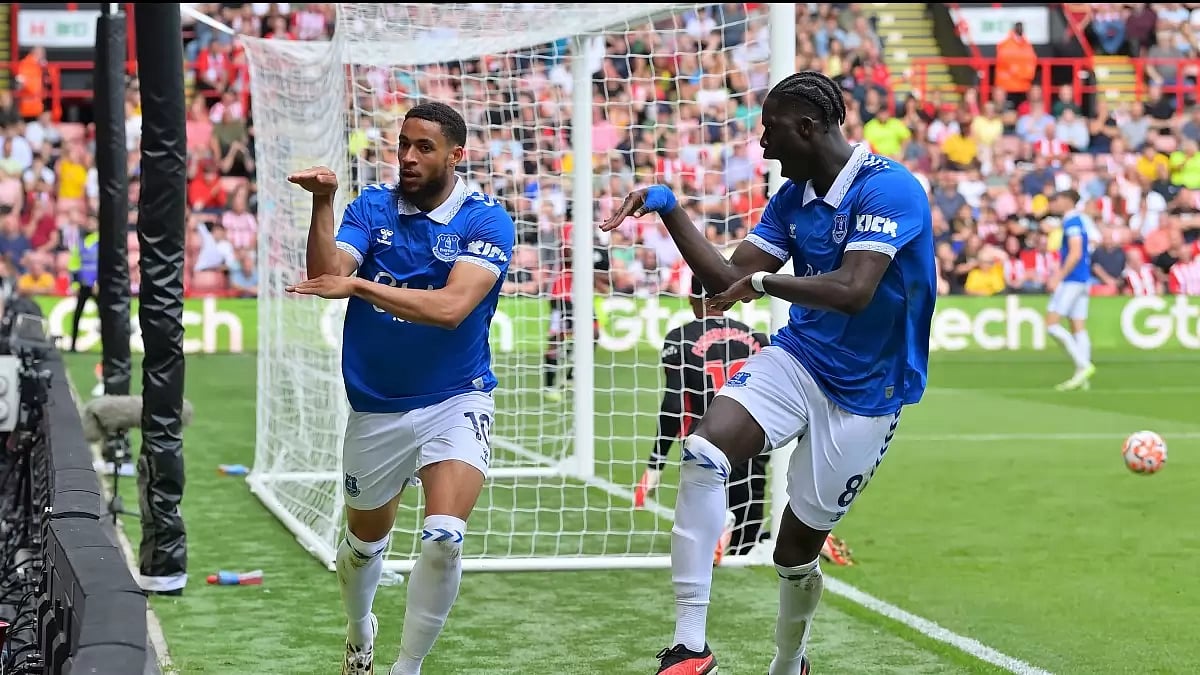 Arnaut Danjuma after scoring the goal.