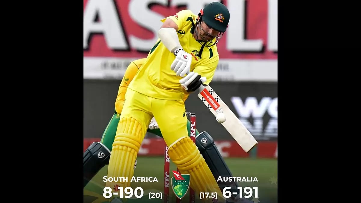 Travis Head scored a quick 91 with 8 fours and 6 sixes.