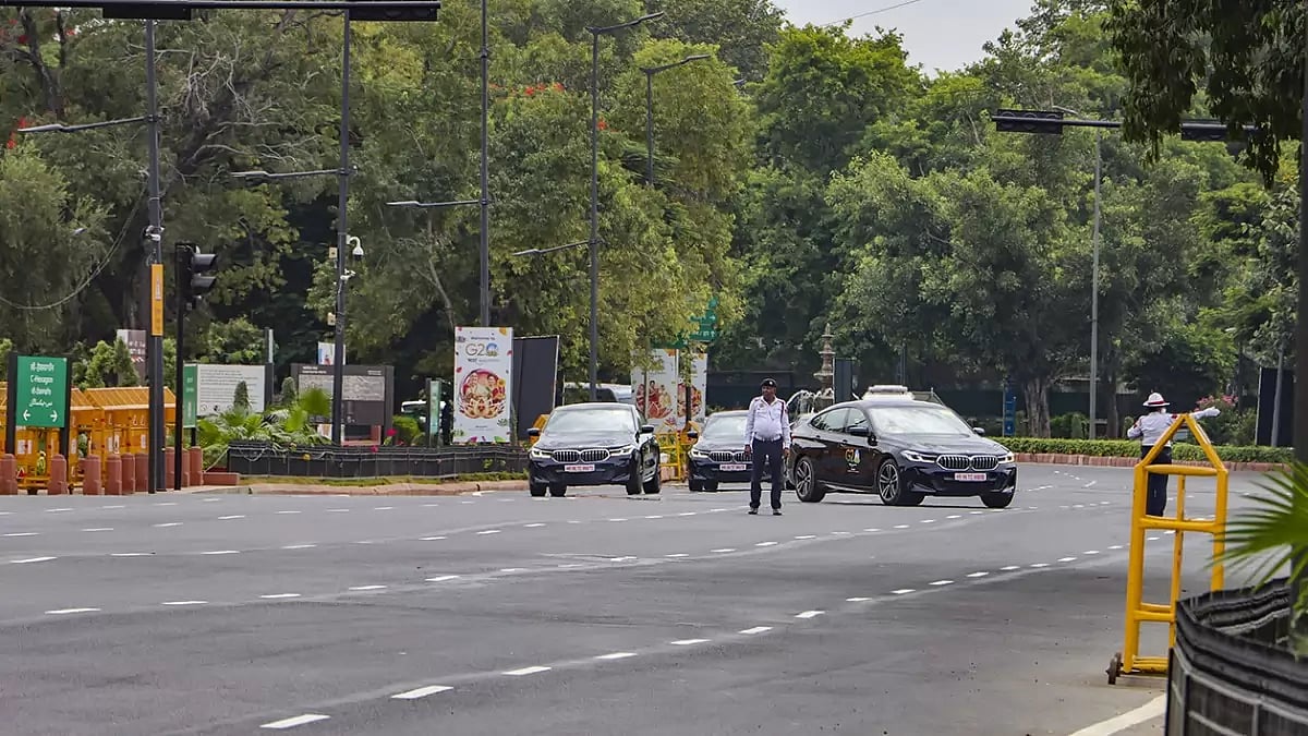 Traffic movement ahead of G20 Summit