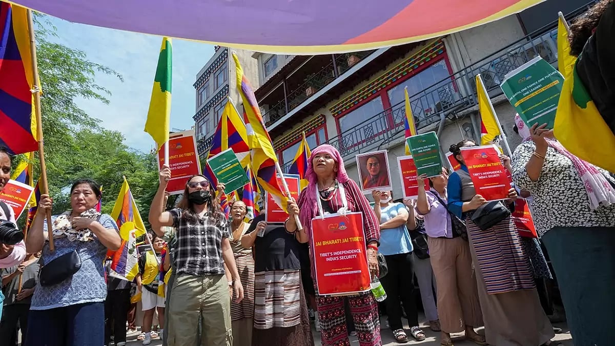 TYC protest against China