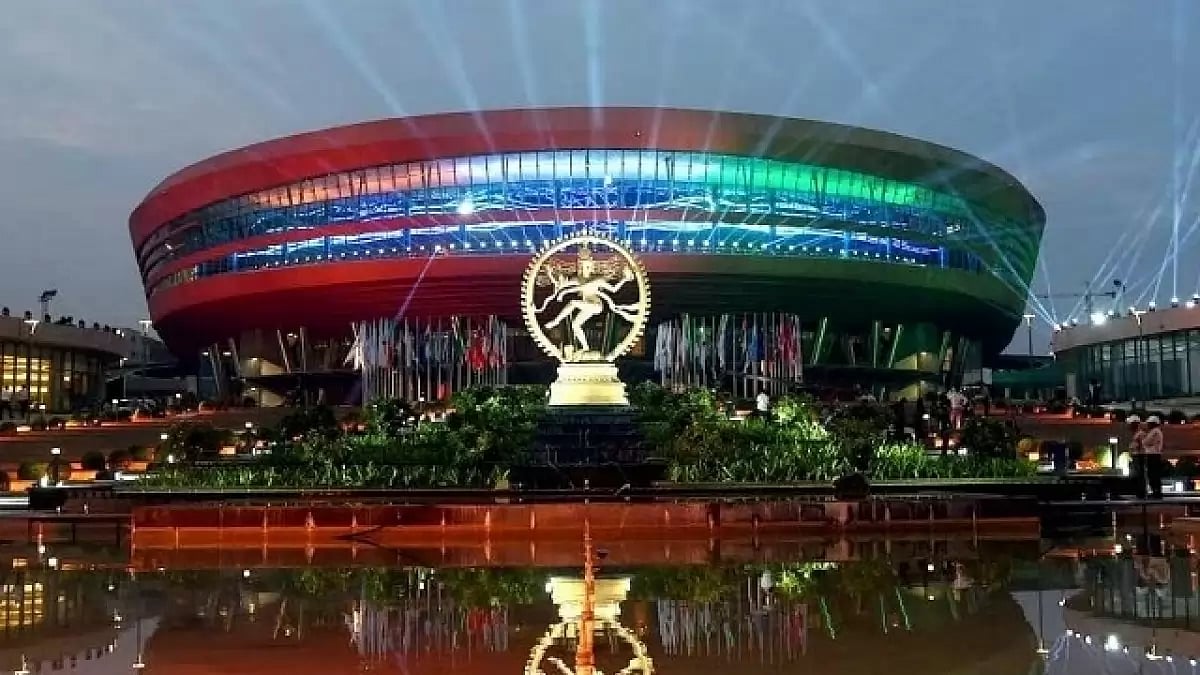 Bharat Mandapam, the cultural corridor set up on the occasion of the G20 Summit 2023