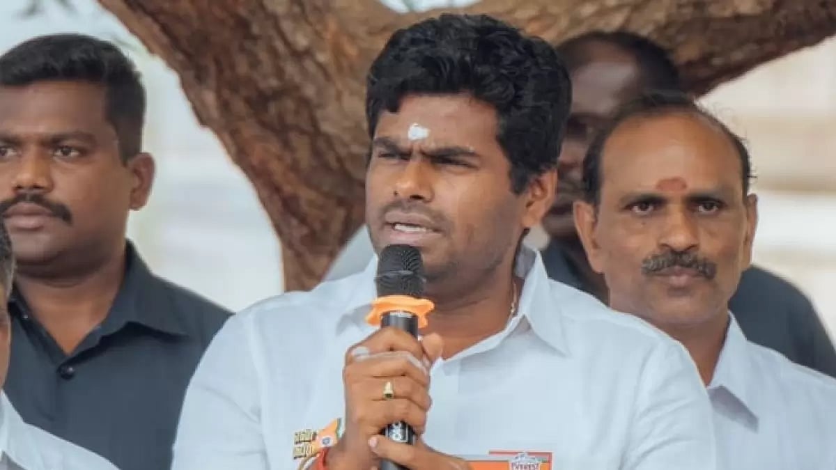 | File Photo : Annamalai said no individual or political family had the authority to decide where he could or could not travel. “The Thackerays cannot dictate to me. India is a free country, and I will go to Mumbai again,” he told reporters.