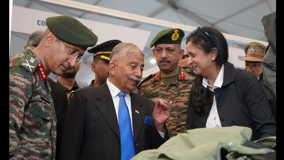 Ladakh Governor Brigadier B.D. Mishra (retd) during the North Tech Symposium 2023 at IIT Jammu