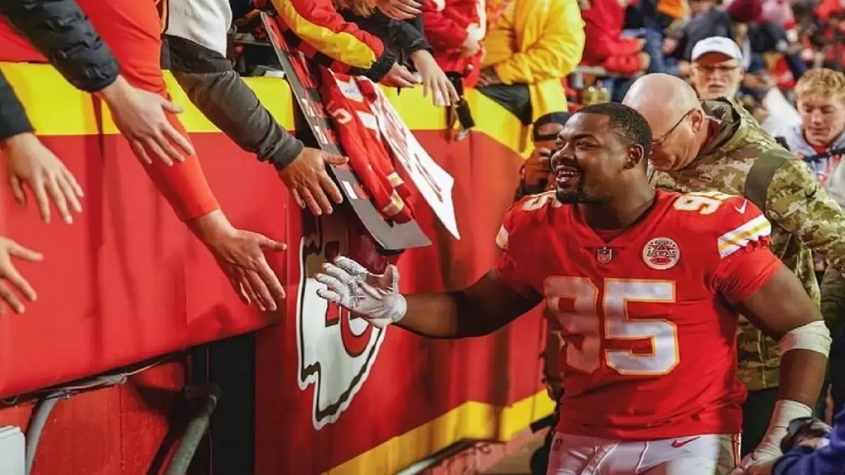 Chris Jones with fans