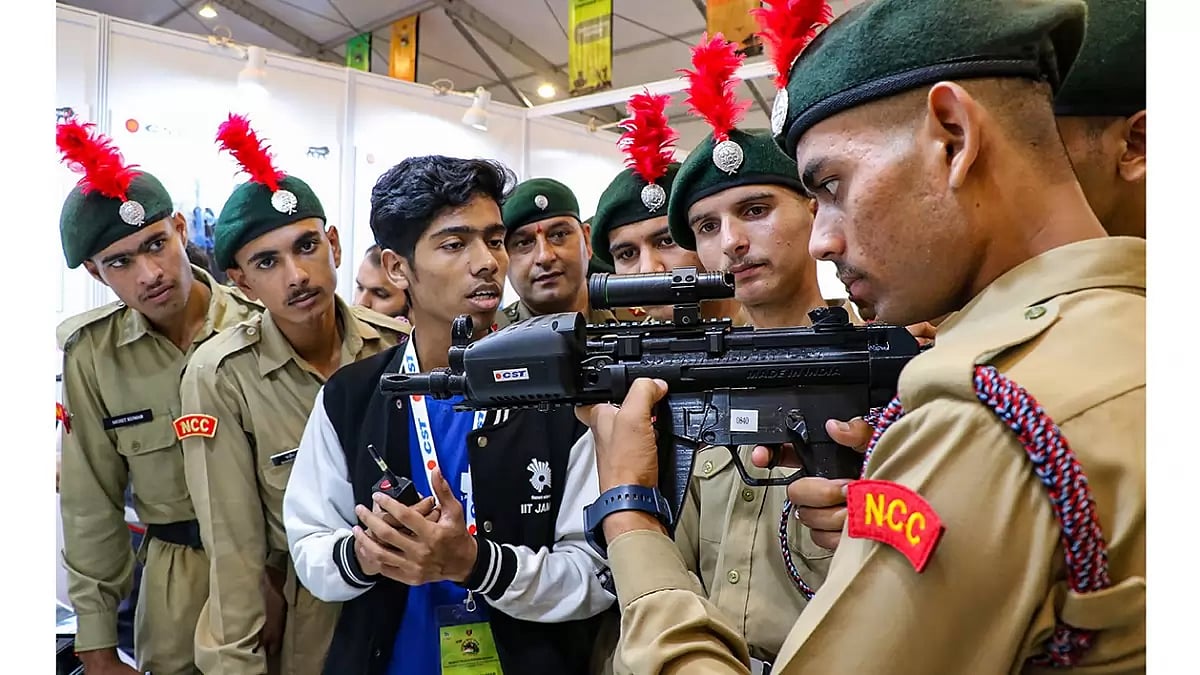 NCC cadets at an event