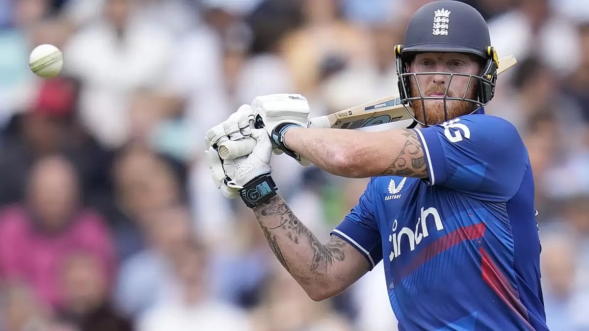 Ben Stokes in action during the third ODI against NZ on Wednesday.