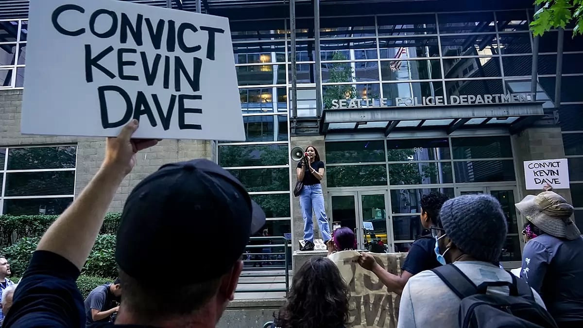 Protest against Seattle Police 