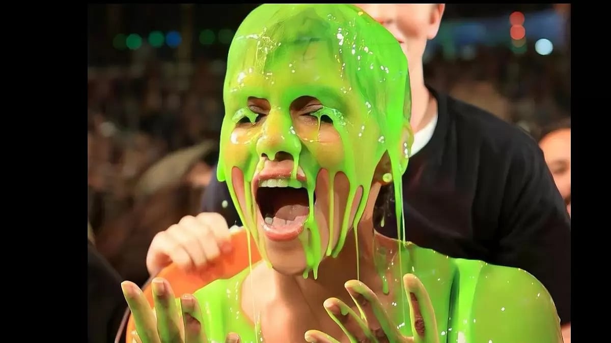 Halle Berry Covered in Slime