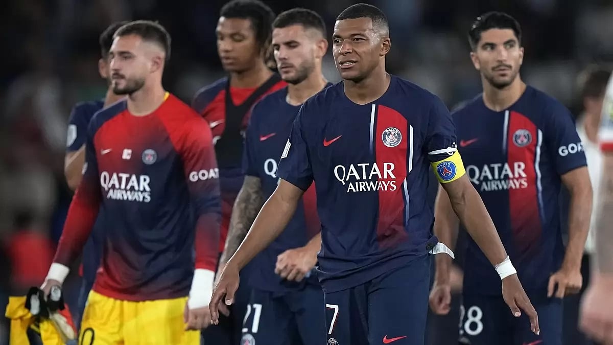 PSG's players after the game against Nice on September 15. 