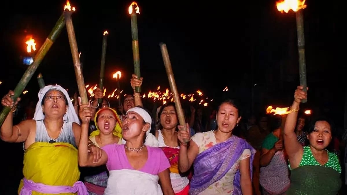 Meira Paibi, a collective of Meitei women