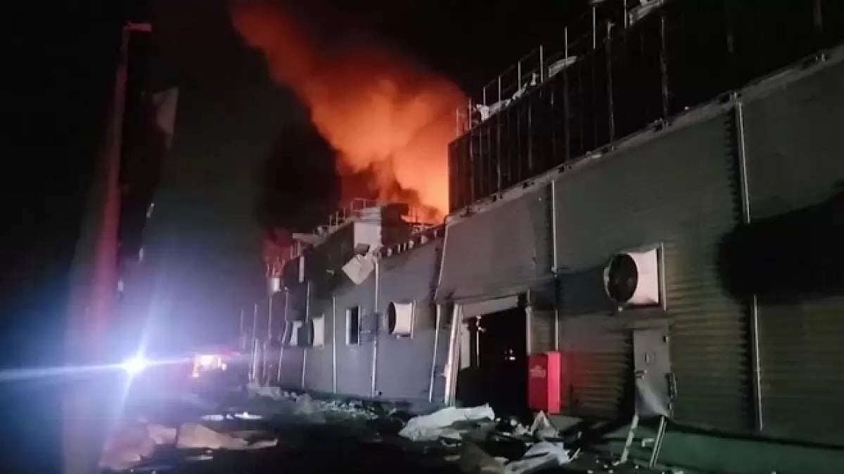 Fire broke out at golf ball factory in southern Taiwan on Saturday