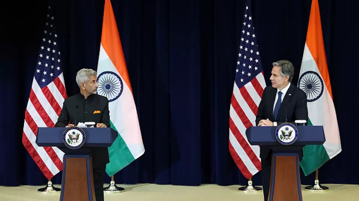 US Secretary of State Antony Blinken and Indian External Affairs Minister Subrahmanyam Jaishankar.