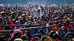 Women Reservation Bill: Consumed By Political Motivations Women from various districts of UP attending a BJP rally.