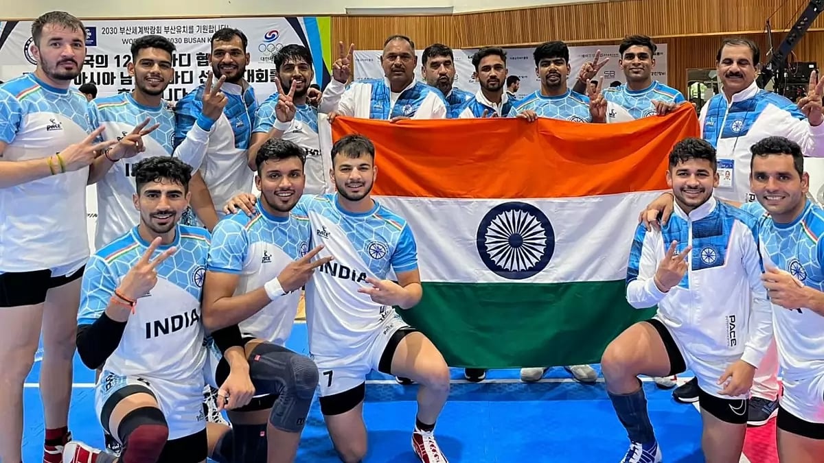 The Indian Men's Kabaddi team