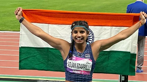 File Photo : National Inter-State Athletics Championships 2026: Ancy Sojan Breaks Anju Bobby George’s 22-Year-Old Long Jump Record.