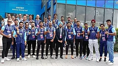 Indian Men's Cricket team at the Asian Games 2023 in Hangzhou. - File