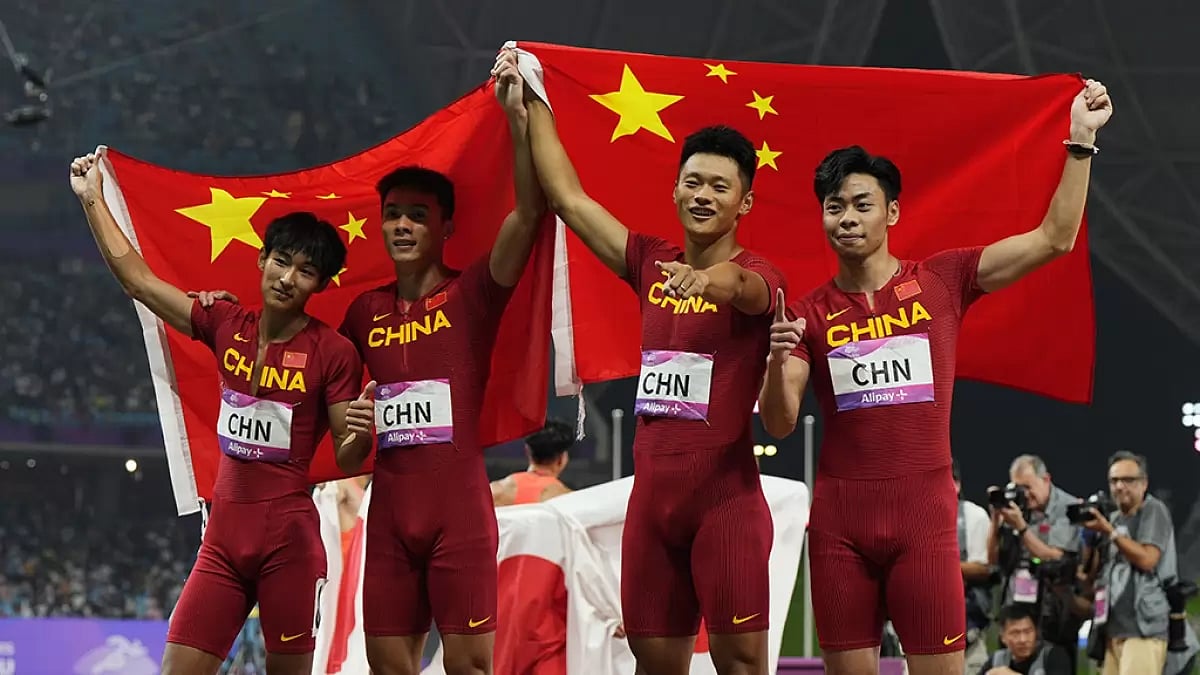 Asian Games 2023, Day 10: Men's 4x100-meter final 