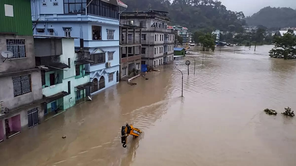 Flash floods in Sikkim