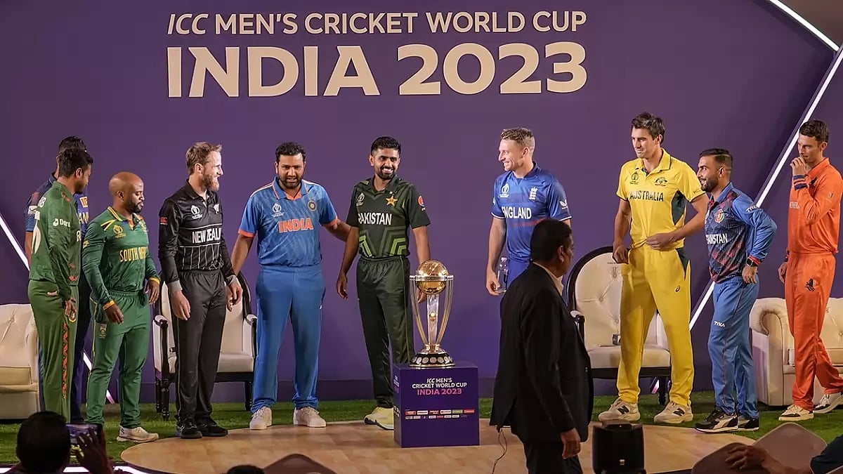 Captains of countries participating in the ICC Cricket World Cup 2023 Captains' Day