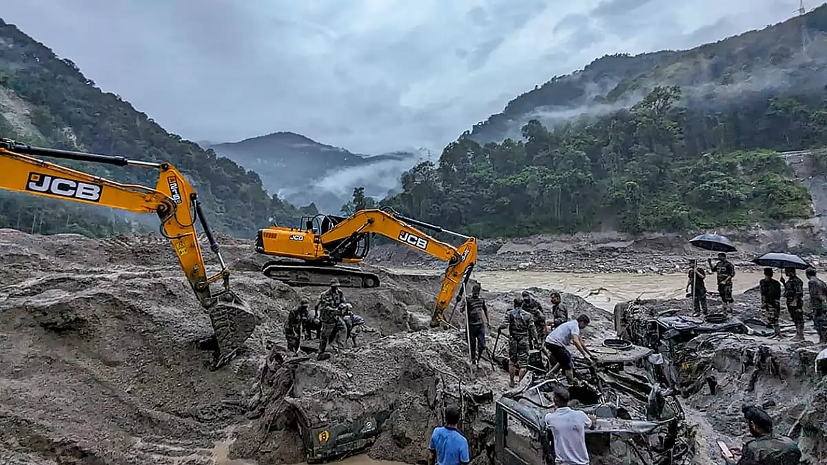 Flash floods in Sikkim