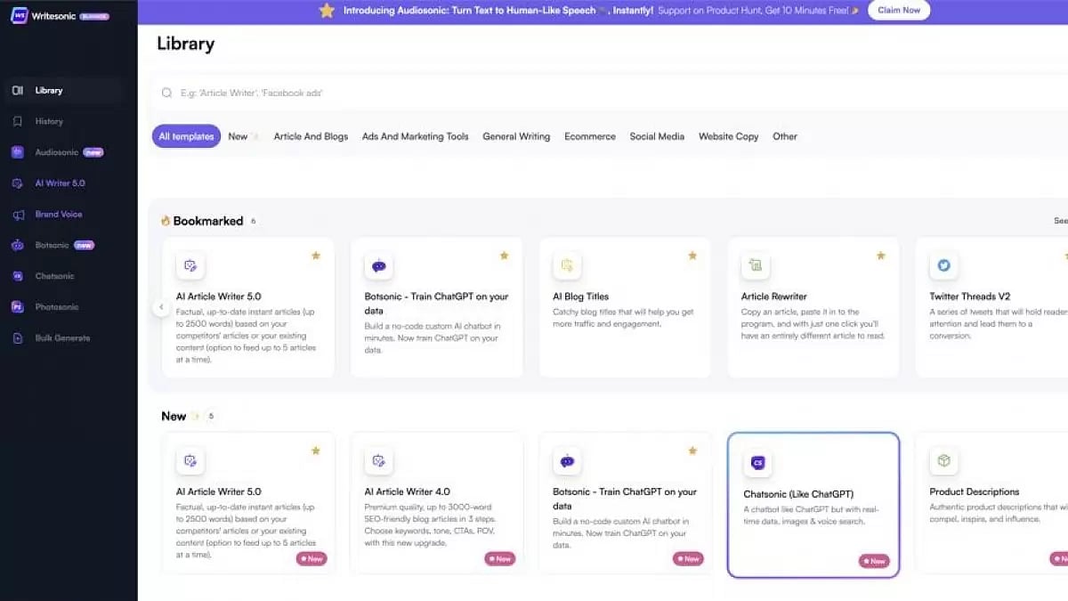Writesonic Review
