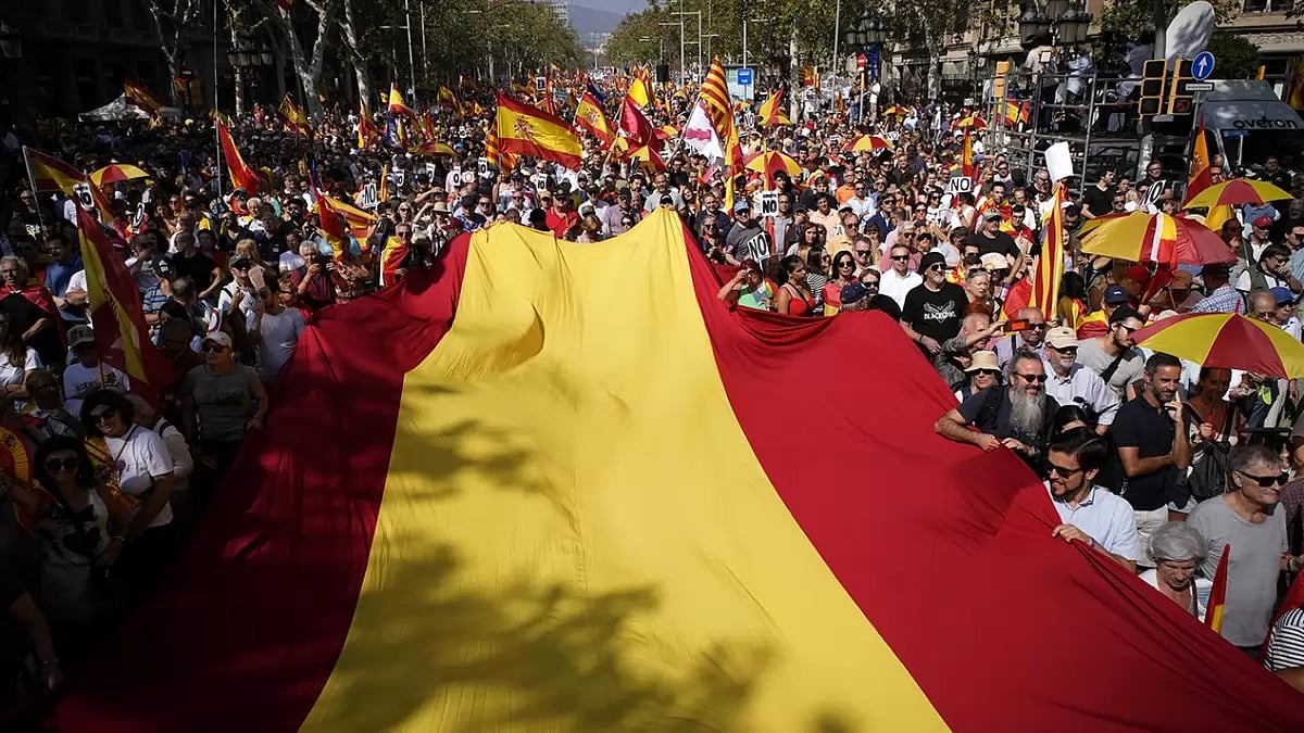 Spain Catalonia Protest