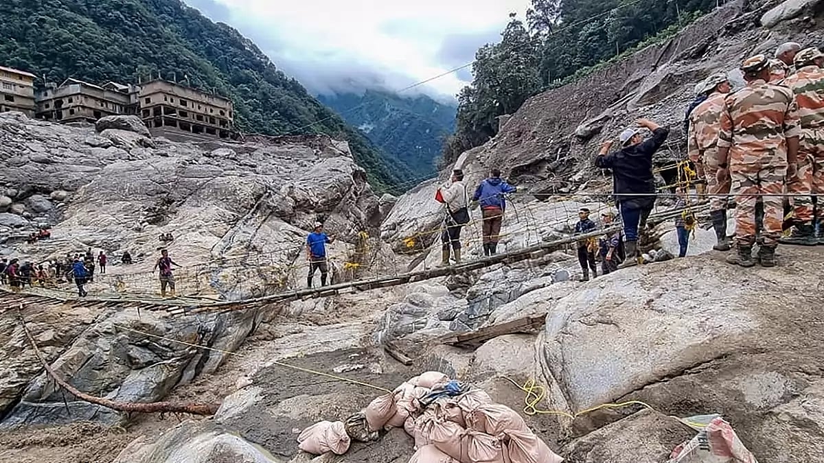 Flood in Sikkim