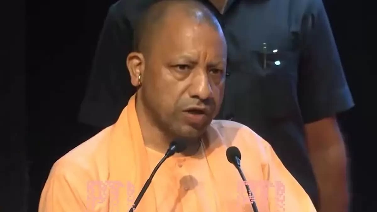 Uttar Pradesh Chief Minister Yogi Adityanath at an event in Lucknow.