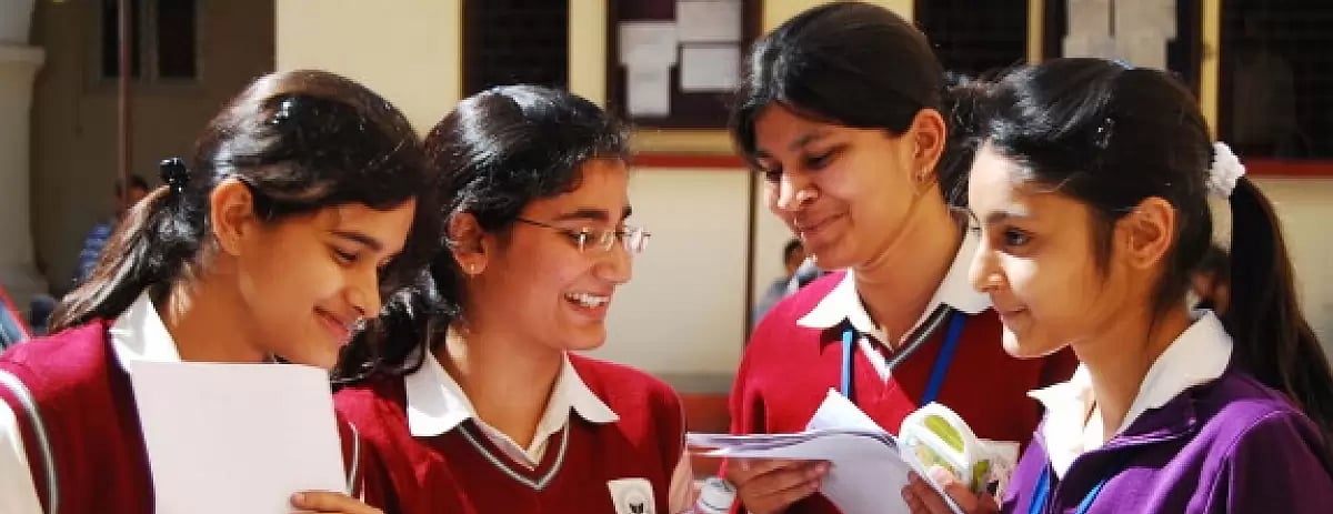 File photo; Representative image : Students evaluating their question paper after giving their CBSE exams.
