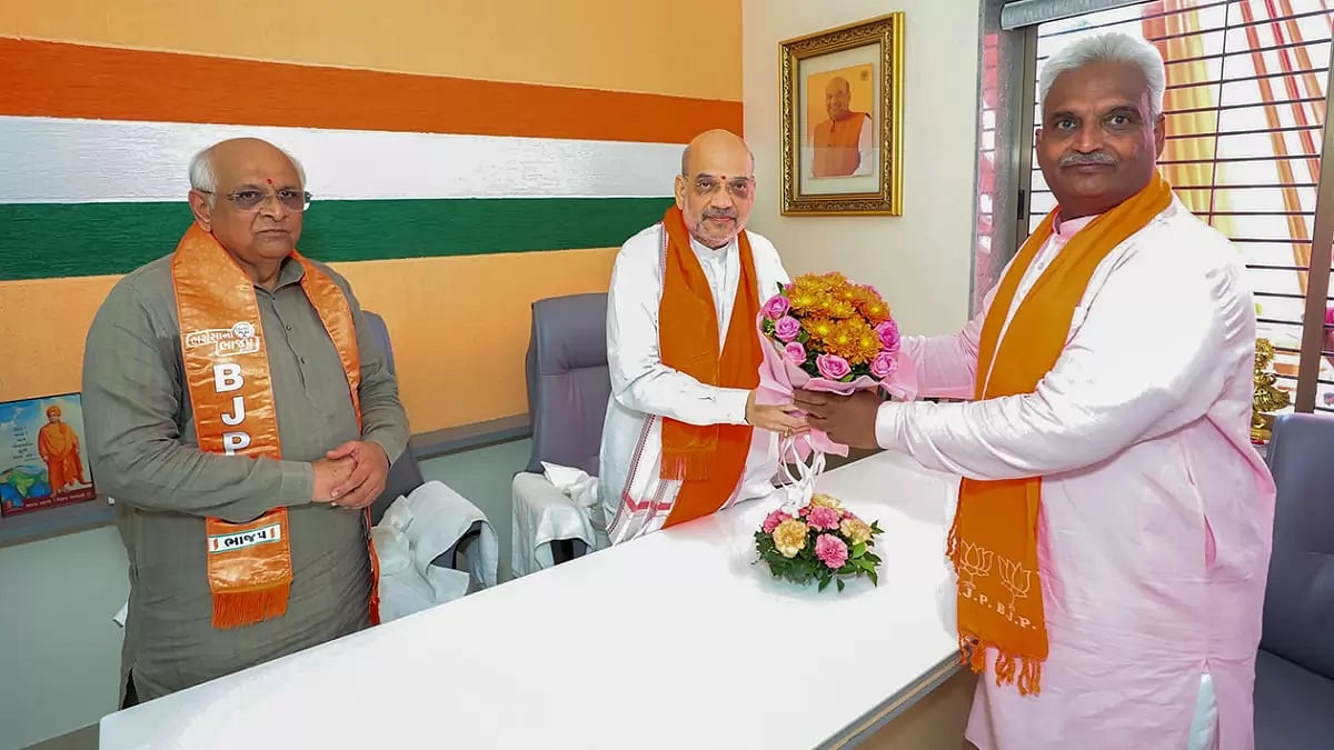 Amit Shah in Ahmedabad