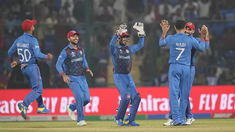 Afghanistan take on New Zealand at the MA Chidambaram stadium in Chennai. - null