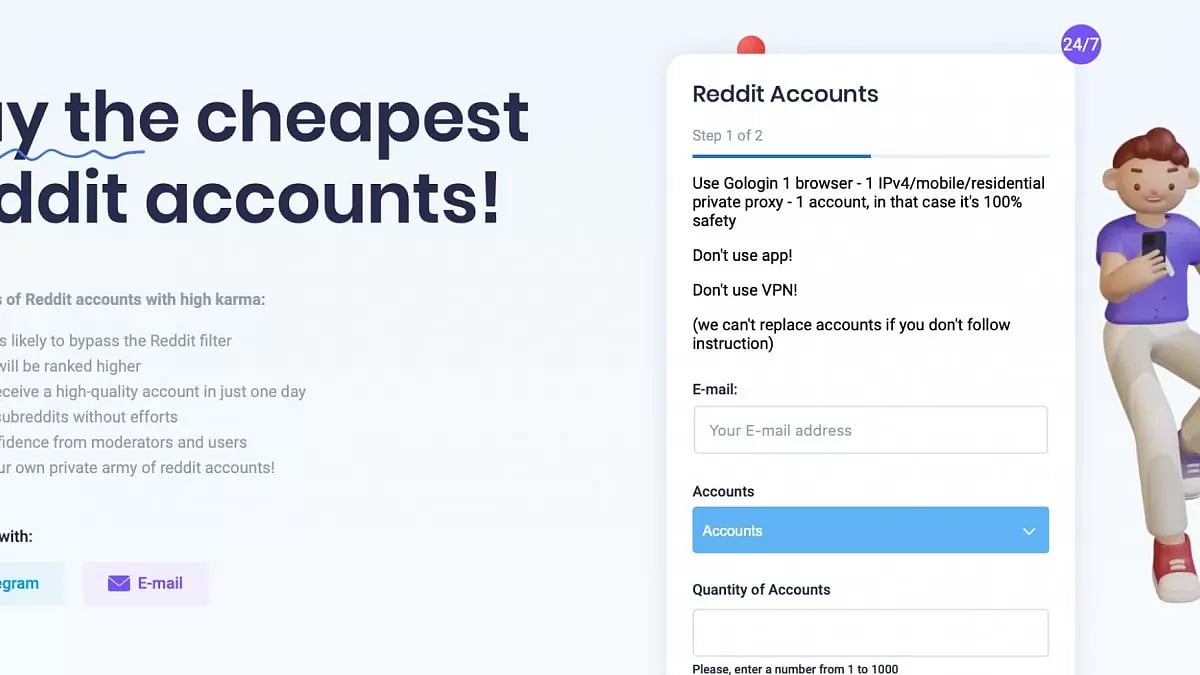 Reddit accounts